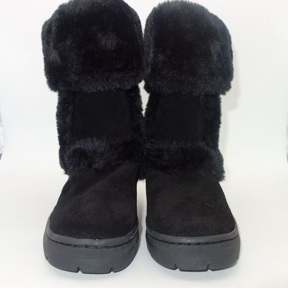 NEW Style & Co. Witty Black Suede Winter Snow Boots Shoes Women's Size 5 - Picture 8 of 8